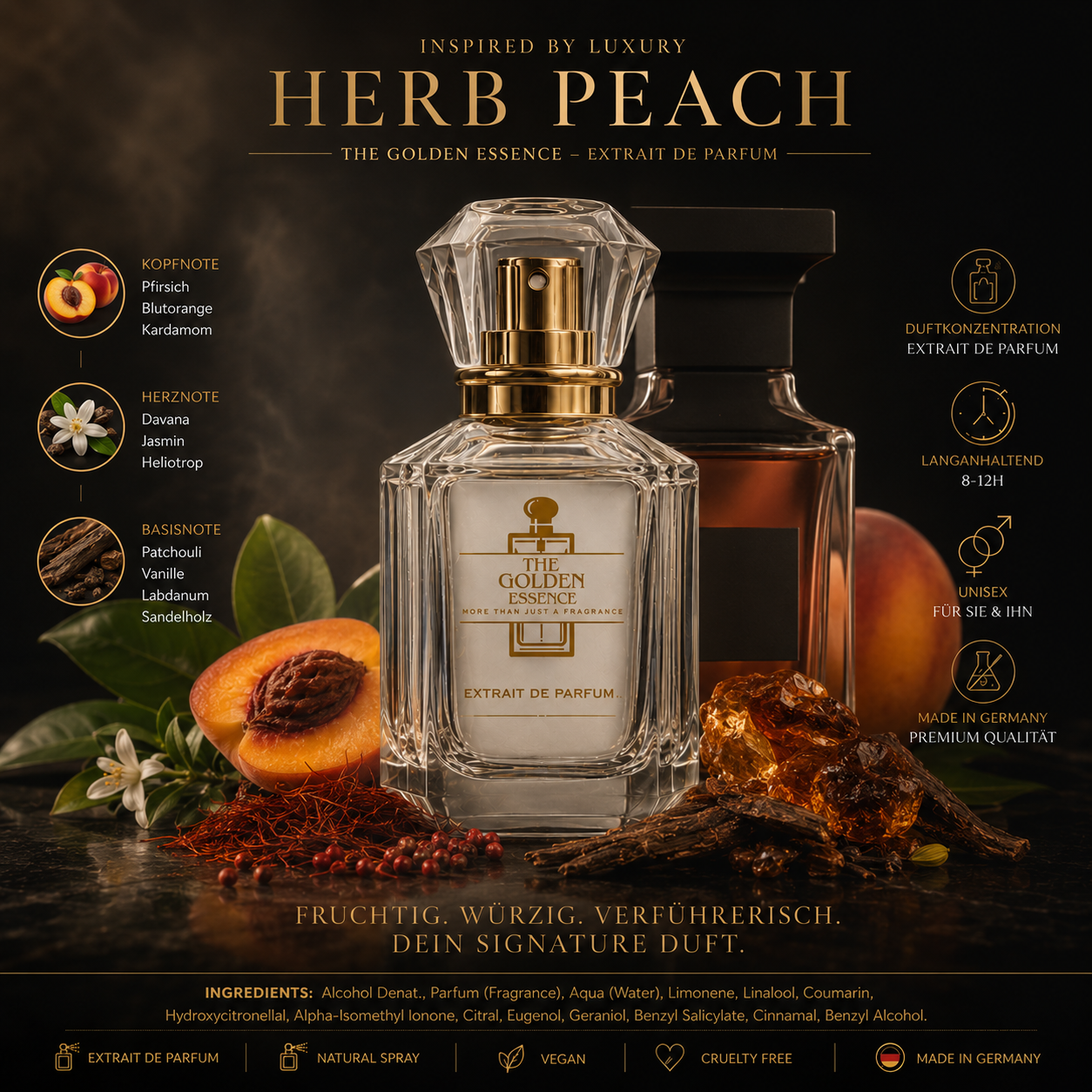 HERB PEACH ( riecht wie Bitt….Pea…)