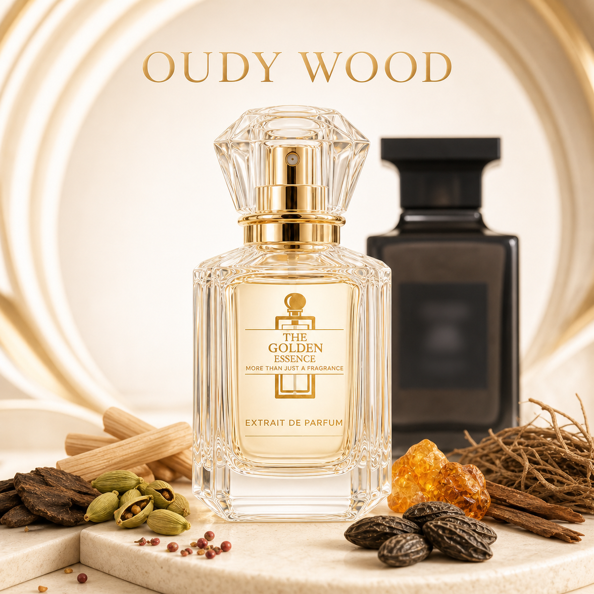 Oudy Wood – Golden Essence Cover
