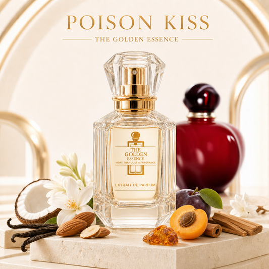 Poison Kiss – The Golden Essence mit Mandel, Kokos, Aprikose, Pflaume, Jasmin, Vanille und Sandelholz
