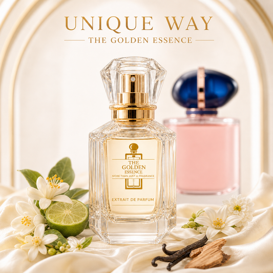 Unique Way – The Golden Essence mit Orangenblüte, Bergamotte, Tuberose, Jasmin, Vanille und Moschus